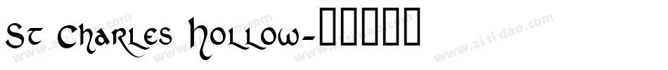 St Charles Hollow字体转换